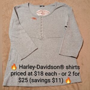 Vintage Authentic Harley-Davidson® Grey Tee